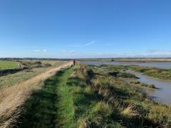Heading back round towards Salcott